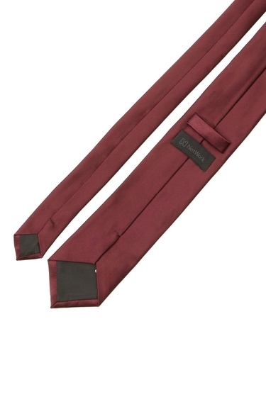  Network Erkek Bordo Desenli Kravat