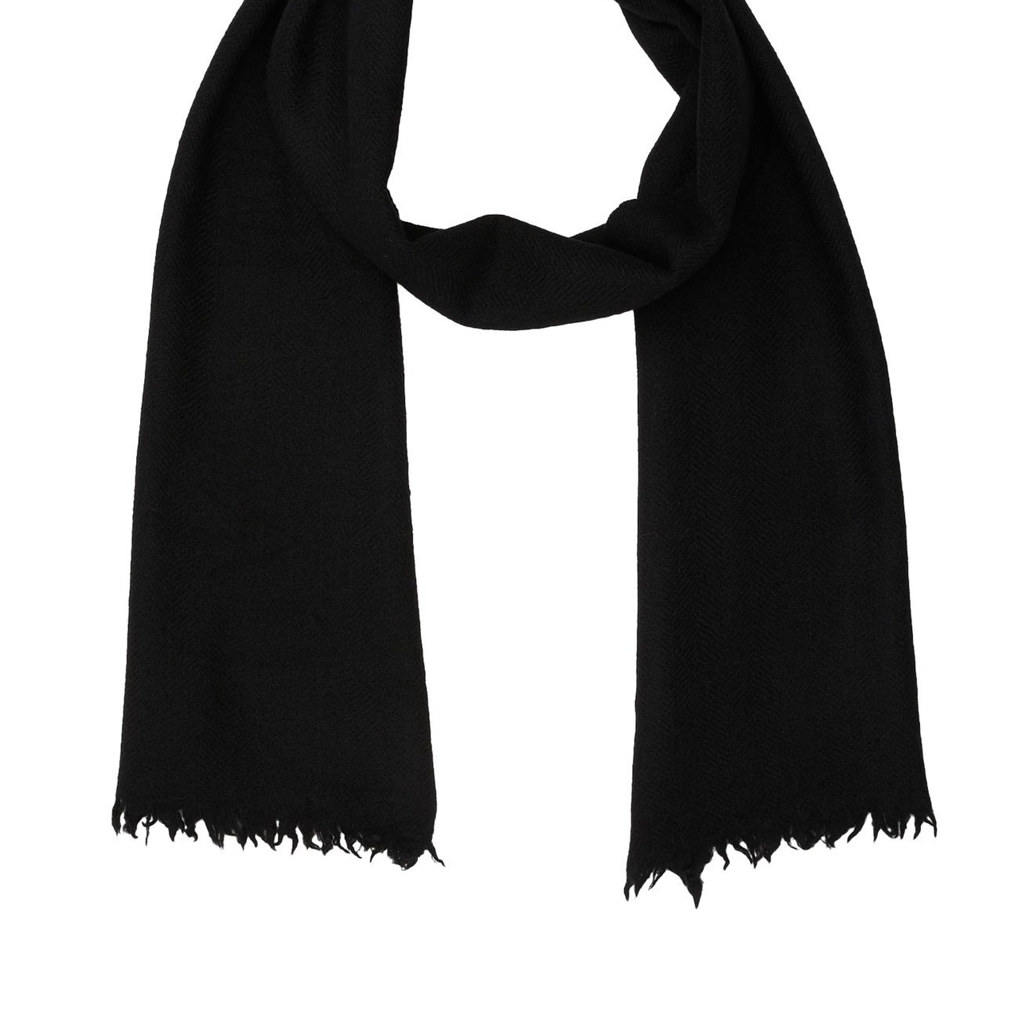 Network Erkek Siyah Yün Atkı