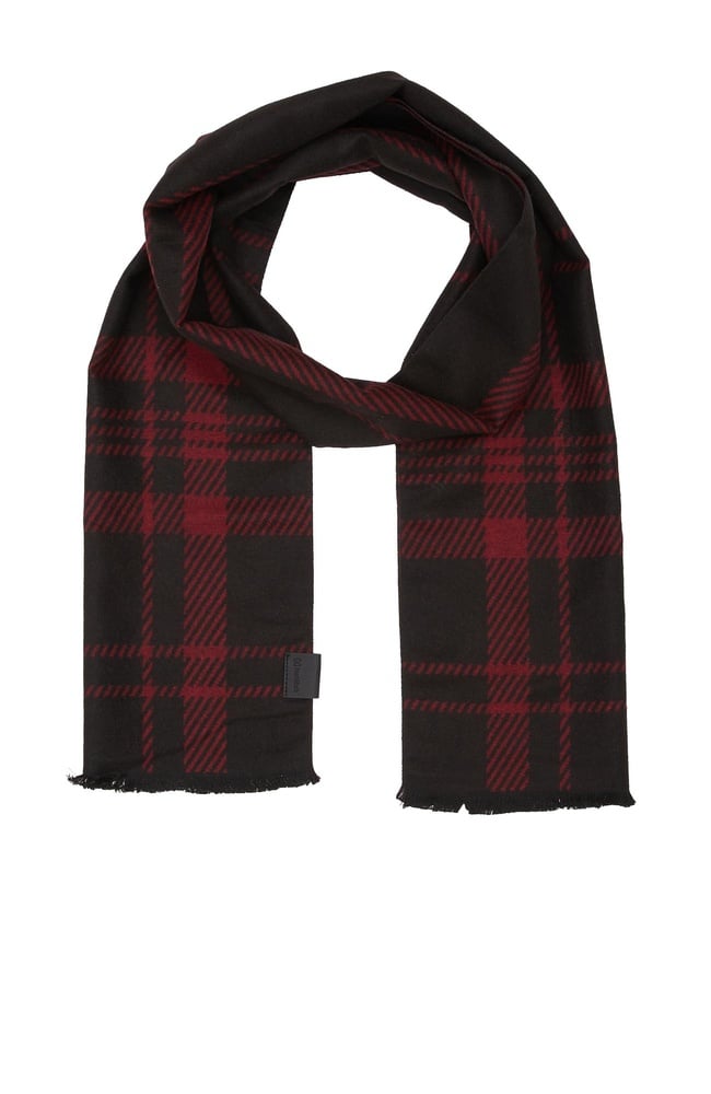  Network Erkek Bordo Desenli Atkı