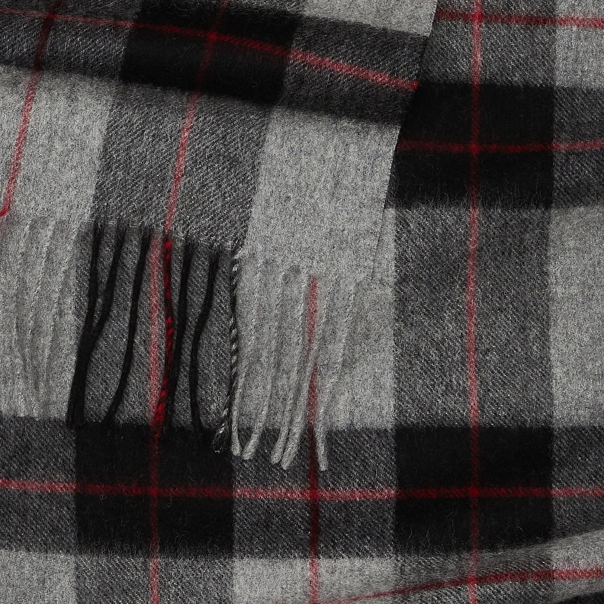 Network Erkek Gri Yün Atkı