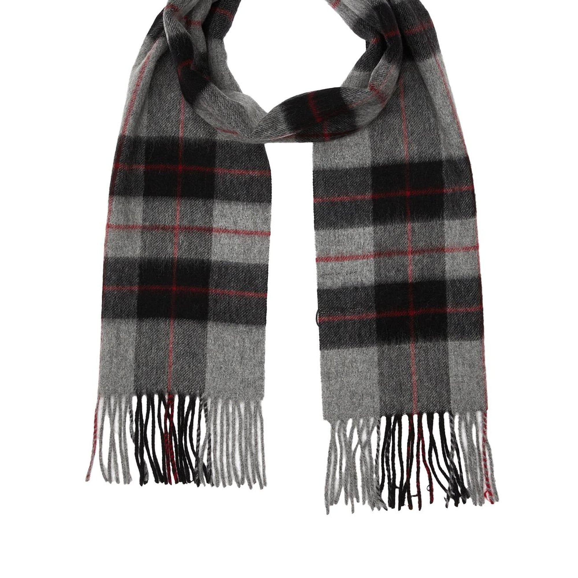 Network Erkek Gri Yün Atkı