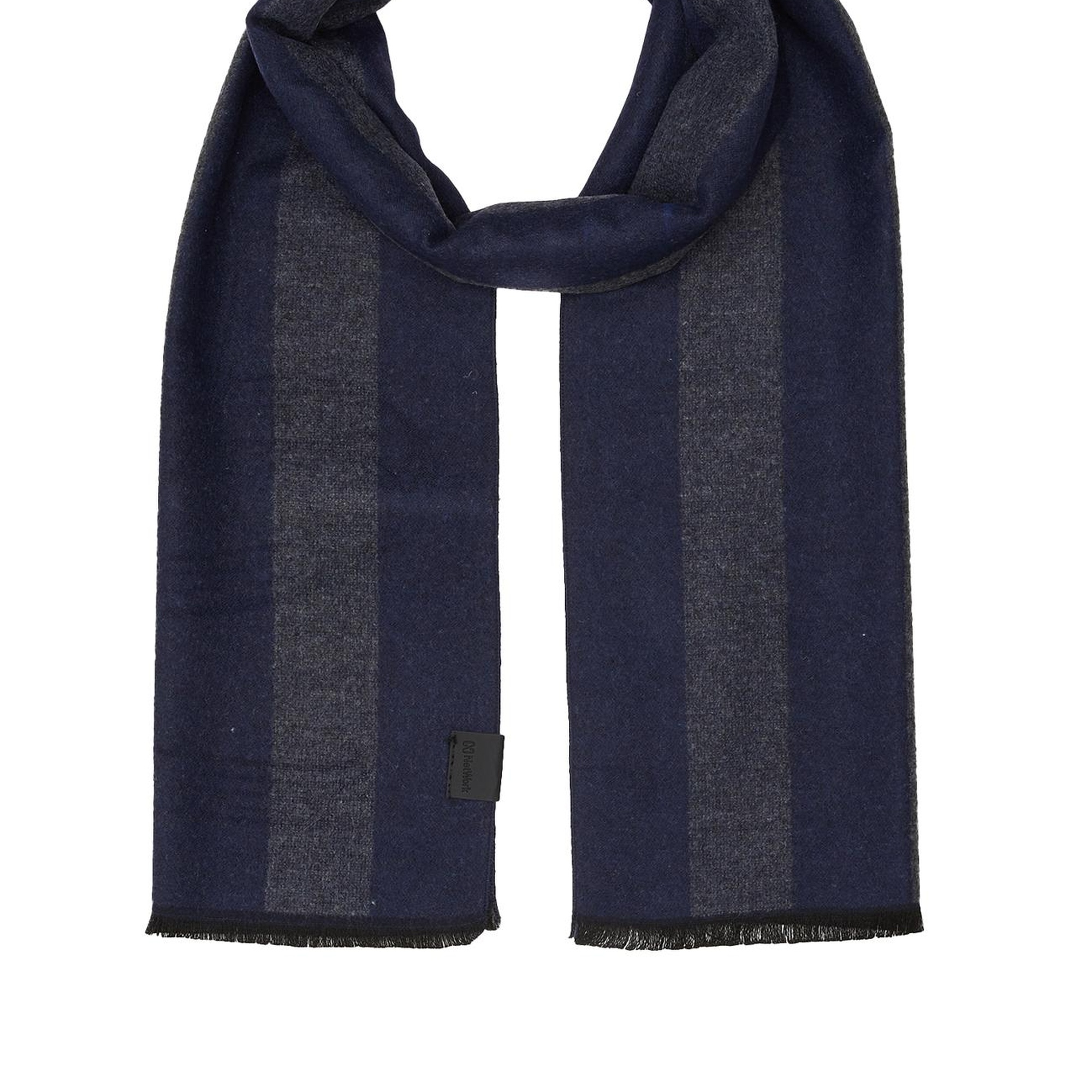 Network Erkek Lacivert Desenli Atkı