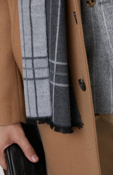  Network Erkek Siyah Desenli Atkı