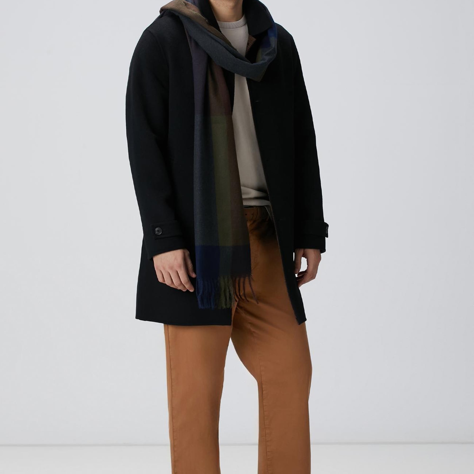 Network Erkek Yeşil Atkı