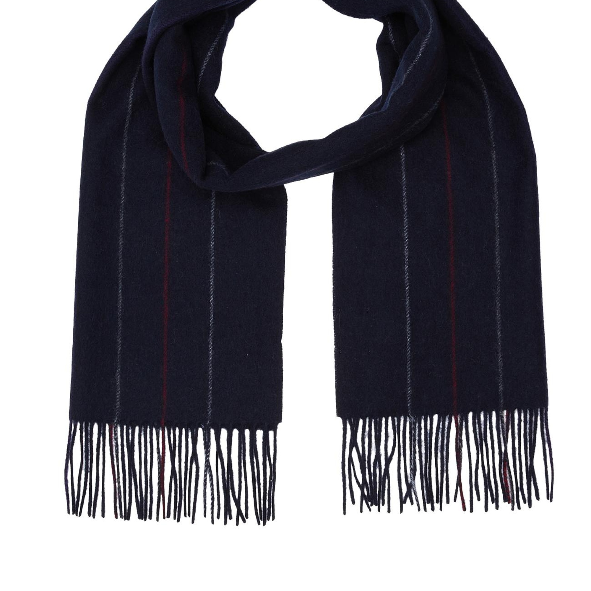 Network Erkek Lacivert Yün Atkı