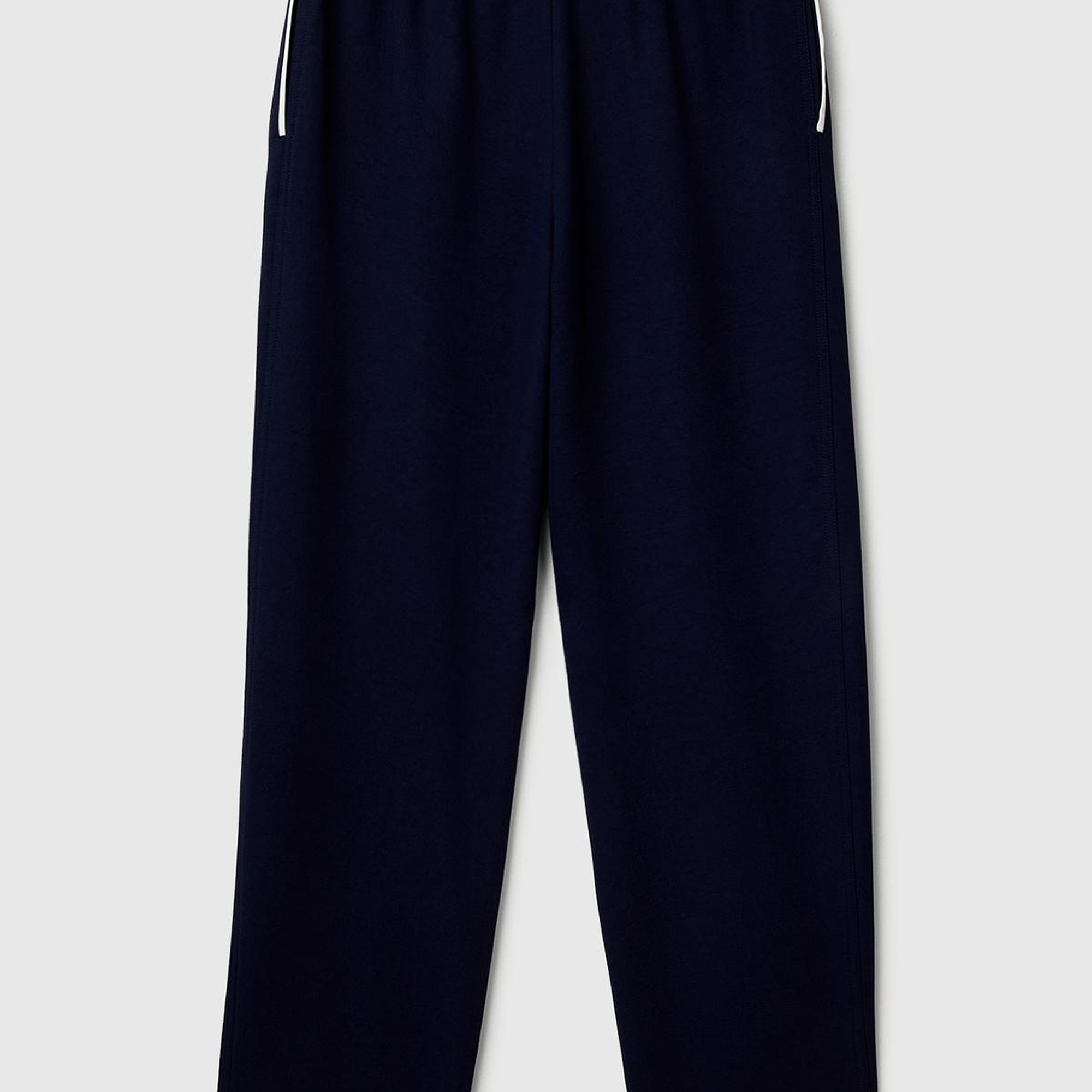 Kadın Lacivert Beli Bağcıklı Cepli Pantolon