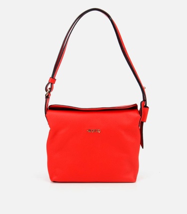  Kadın Deri Kırmızı Ayarlanabilir Askılı Omuz Çantası