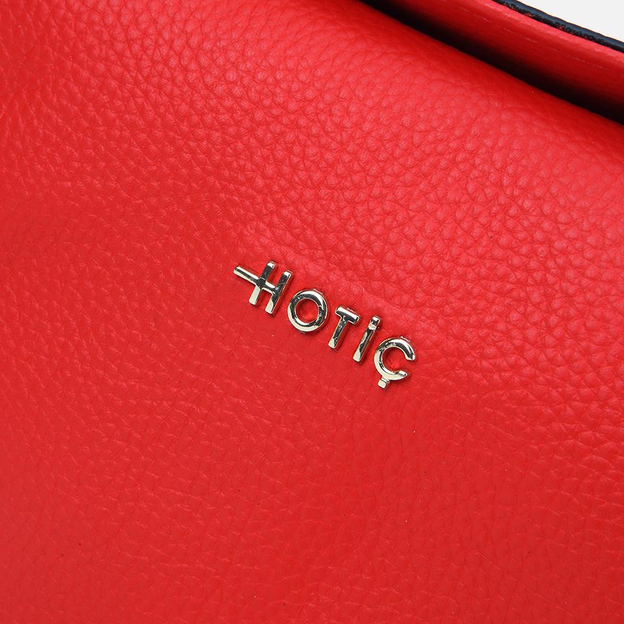 Kadın Deri Kırmızı Ayarlanabilir Askılı Omuz Çantası