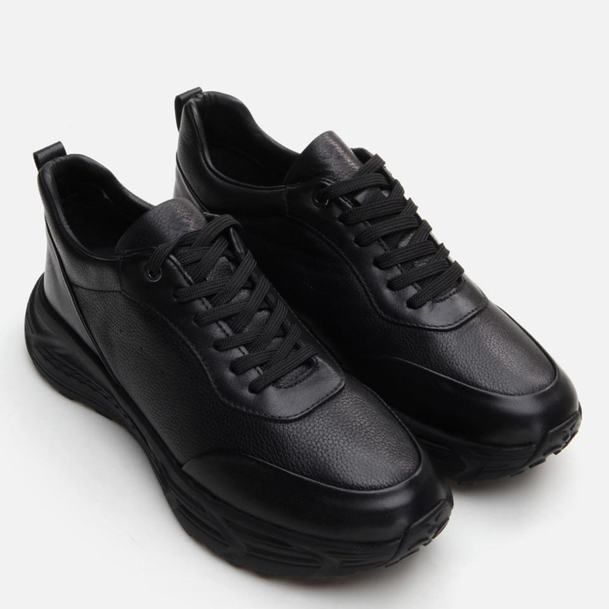 Erkek Deri Siyah Spor Ayakkabı