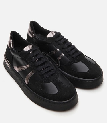  Kadın Siyah Yaya Spor Ayakkabı