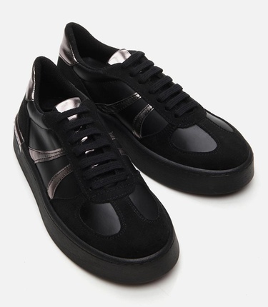  Kadın Siyah Yaya Spor Ayakkabı