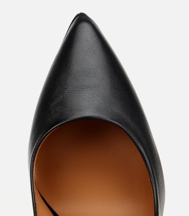  Kadın Deri Siyah Stiletto