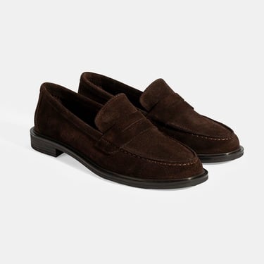  Kadın Kahve Süet Loafer