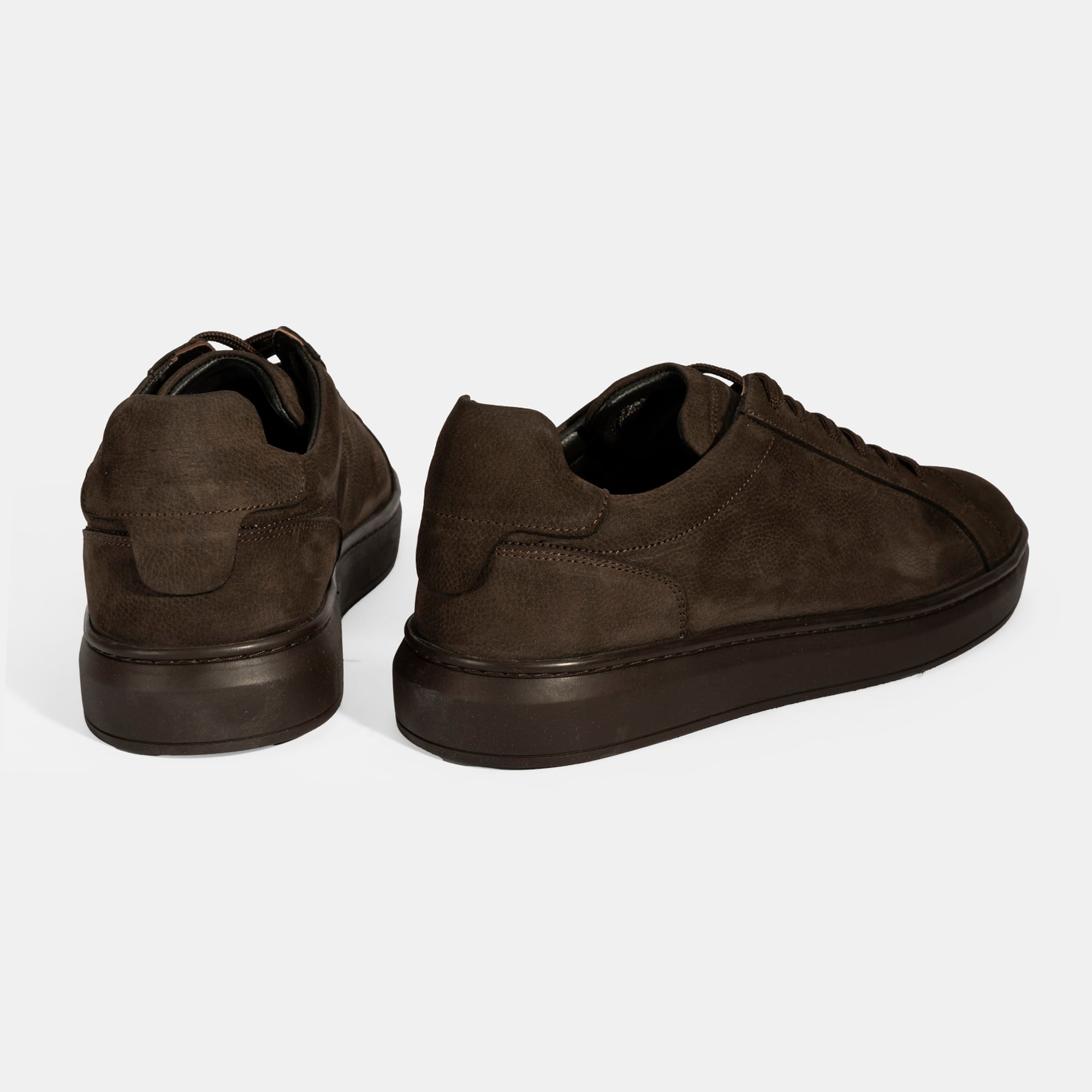 Erkek Kahve Bağcıklı Günlük Nubuk Deri Ayakkabı