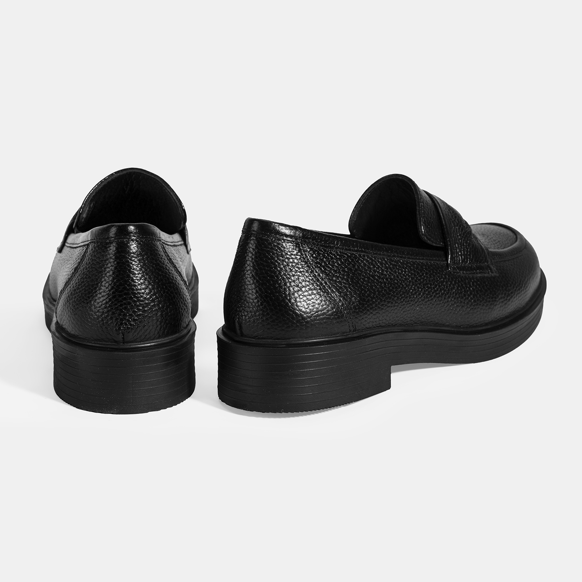 Kadın Siyah Deri Loafer