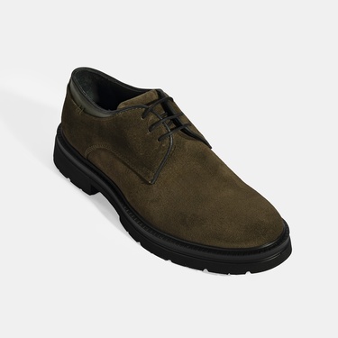  Erkek Yeşil Bağcıklı Süet Günlük Ayakkabı