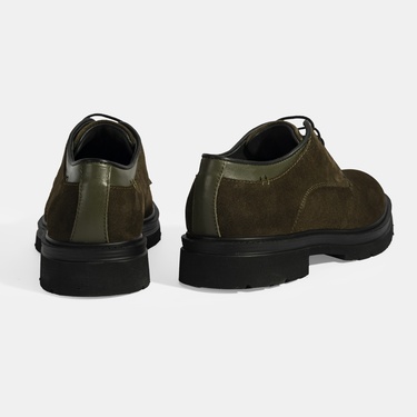  Erkek Yeşil Bağcıklı Süet Günlük Ayakkabı