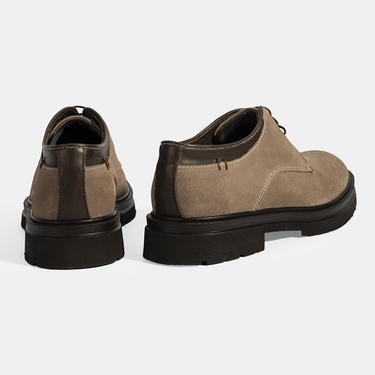  Erkek Kahve Bağcıklı Süet Günlük Ayakkabı