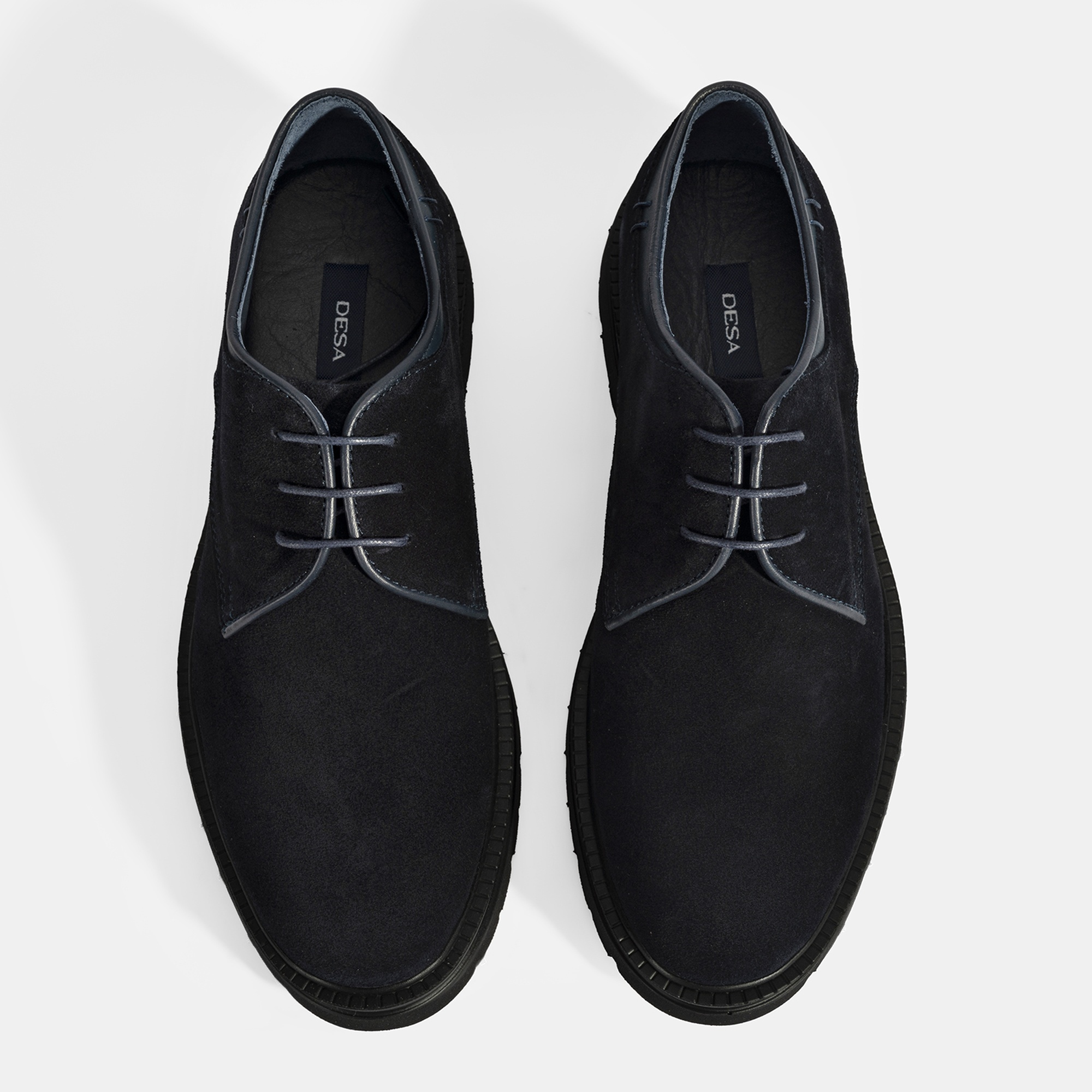 Erkek Lacivert Bağcıklı Süet Günlük Ayakkabı