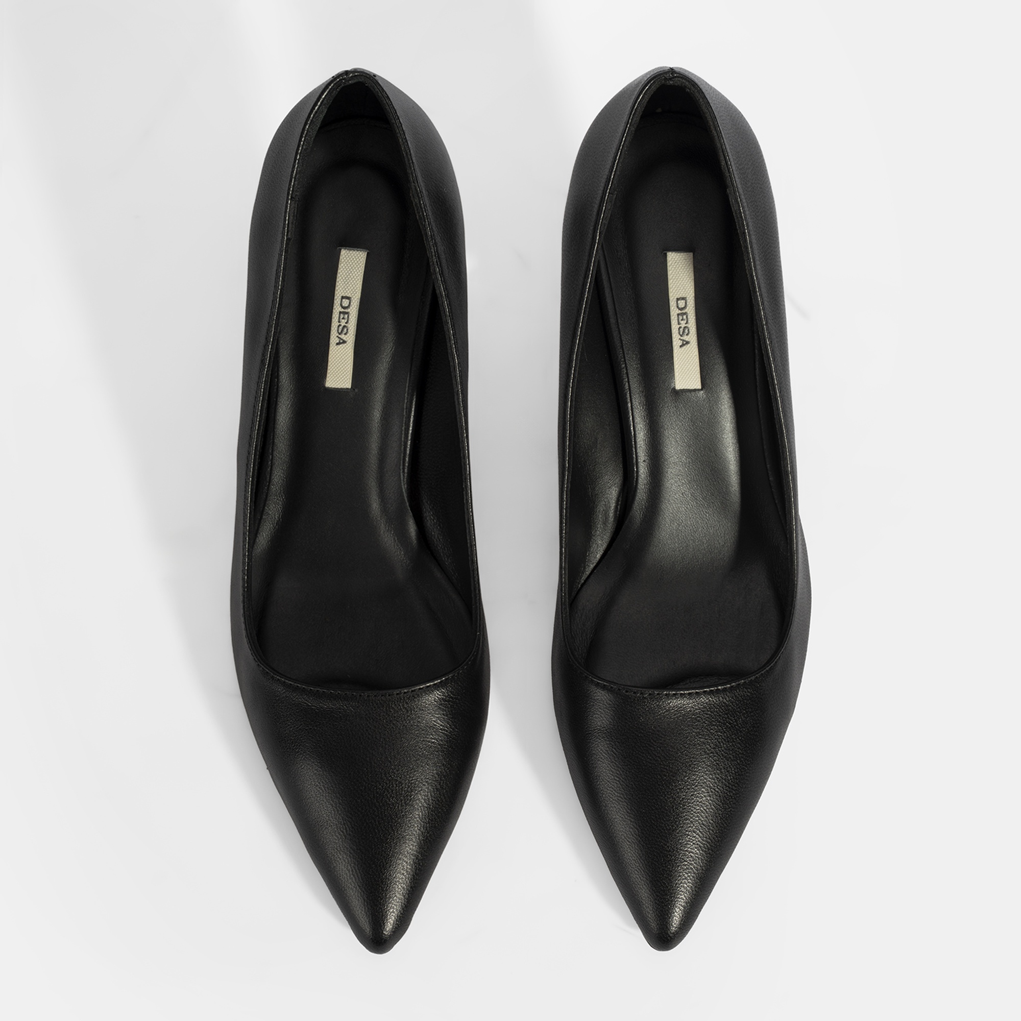 Kadın Siyah Deri Stiletto