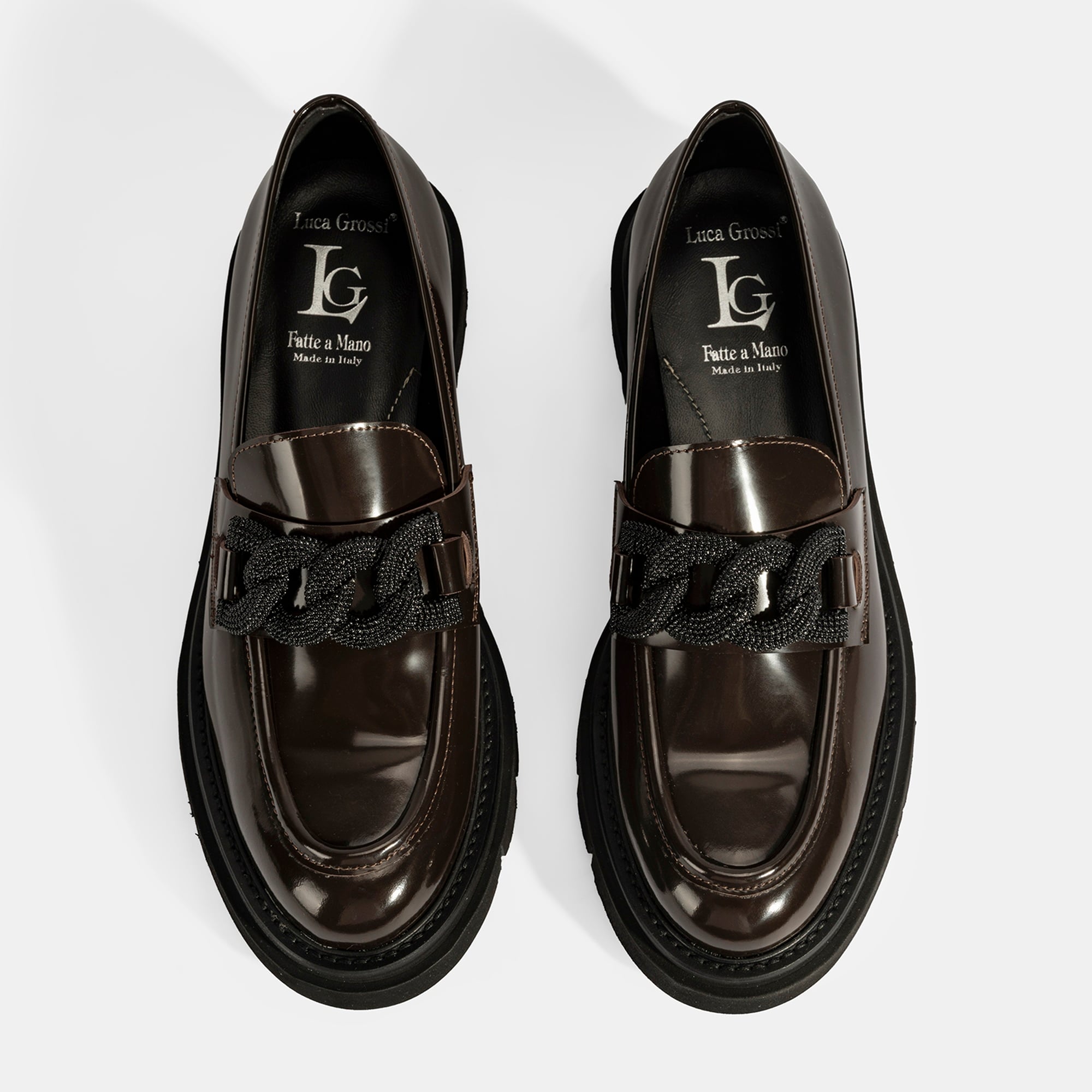 Luca Grossi Kadın Kahve Toka Detaylı Deri Loafer