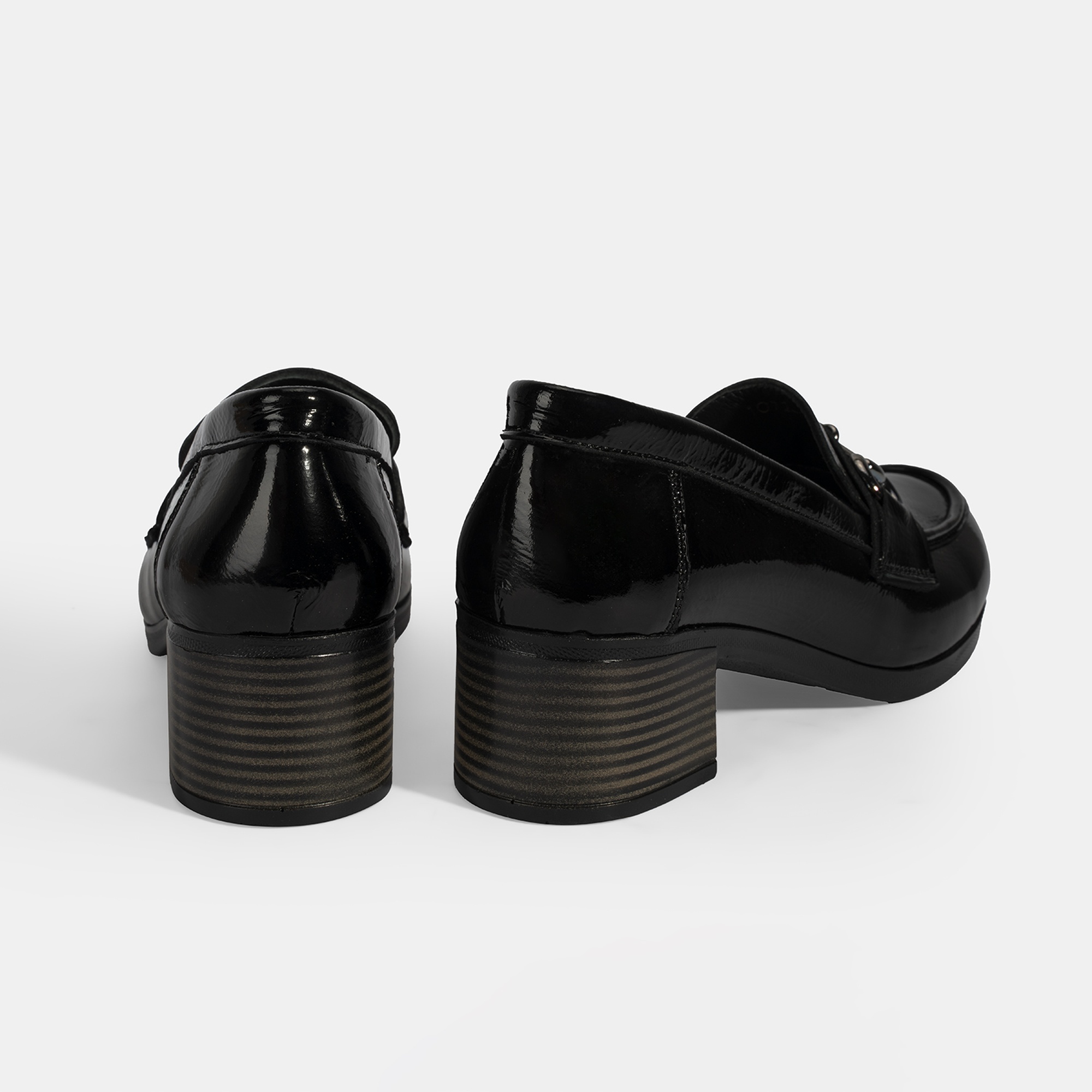 Kadın Siyah DesaComfort Topuklu Rugan Ayakkabı