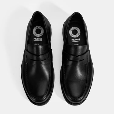  Erkek Siyah DesaComfort Deri Loafer