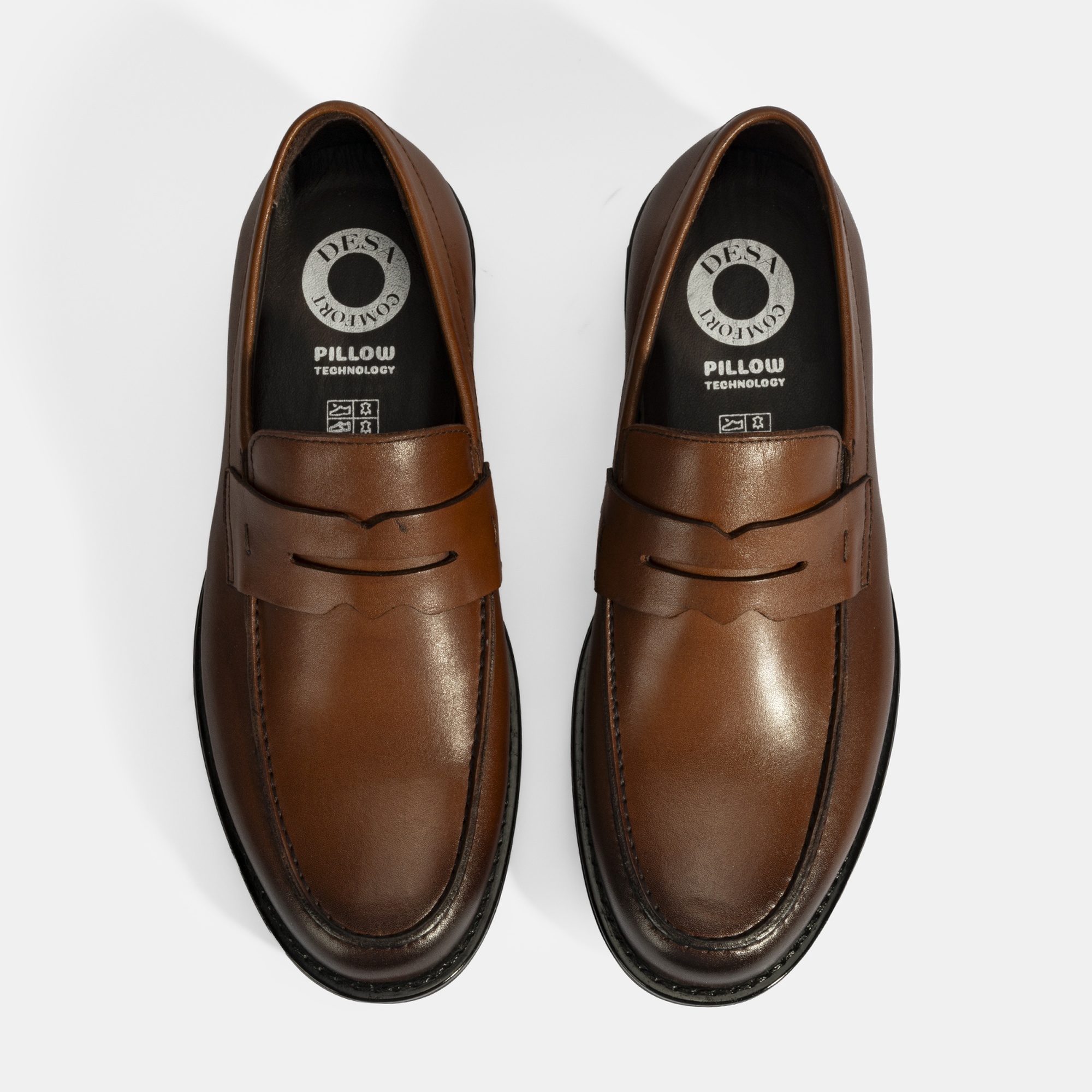 Erkek Taba DesaComfort Deri Loafer