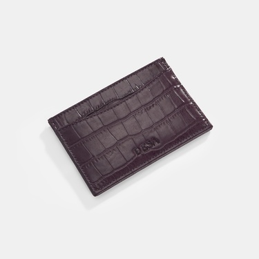  Kadın Bordo Deri Kartlık