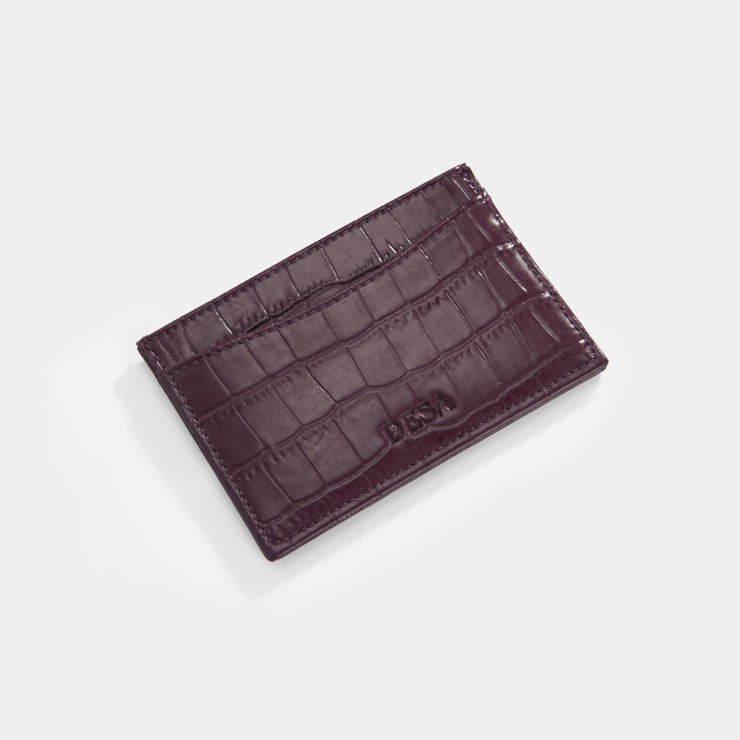  Kadın Bordo Deri Kartlık