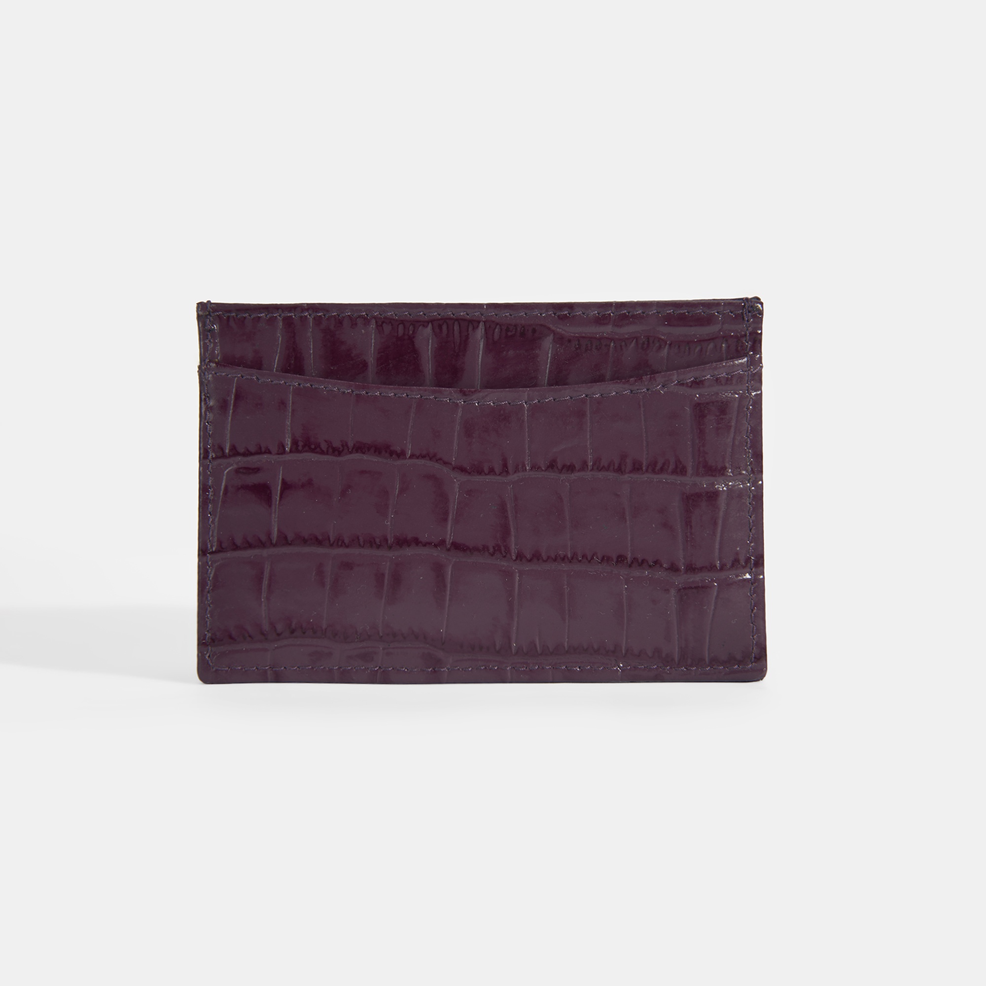 Kadın Bordo Deri Kartlık