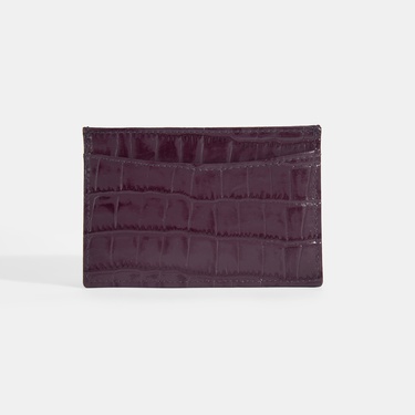  Kadın Bordo Deri Kartlık