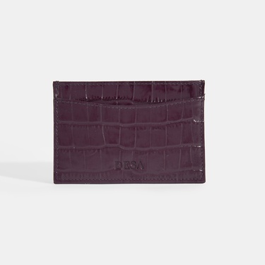  Kadın Bordo Deri Kartlık