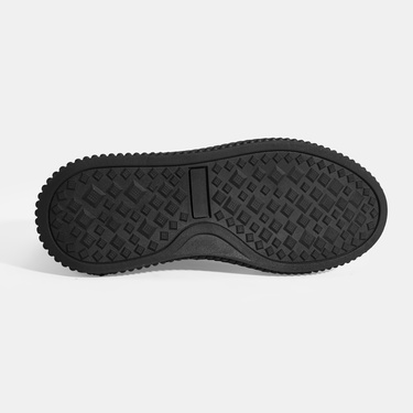  Erkek Siyah Bağcıklı Deri Spor Ayakkabı