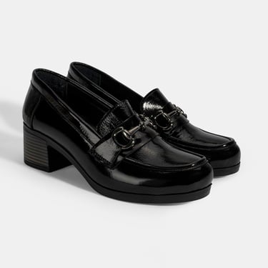  Kadın Siyah DesaComfort Topuklu Rugan Ayakkabı