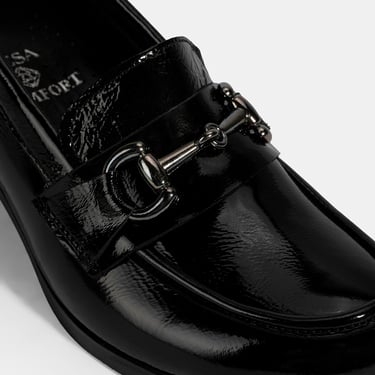  Kadın Siyah DesaComfort Topuklu Rugan Ayakkabı