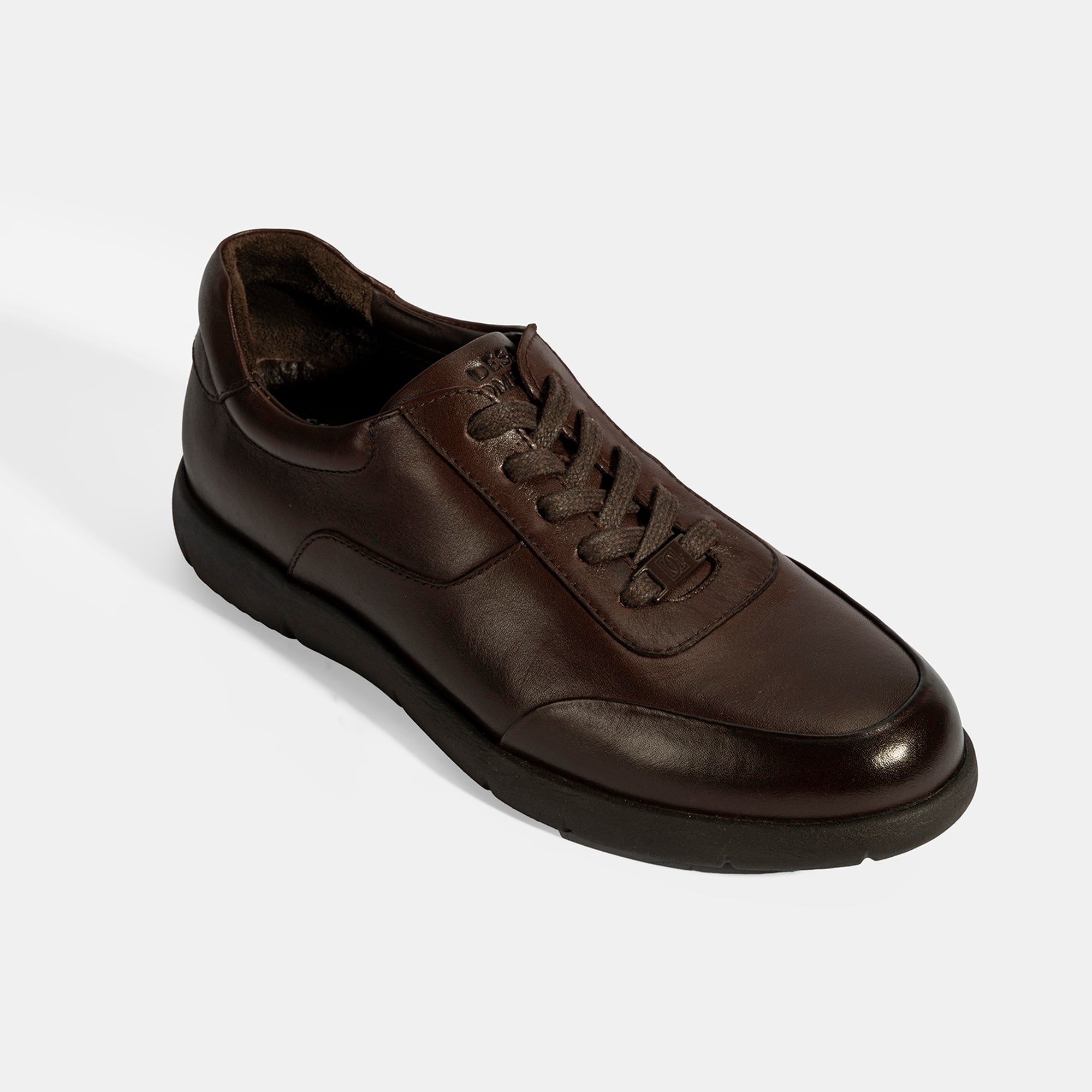 Erkek Kahve DesaComfort Bağcıklı Günlük Deri Ayakkabı