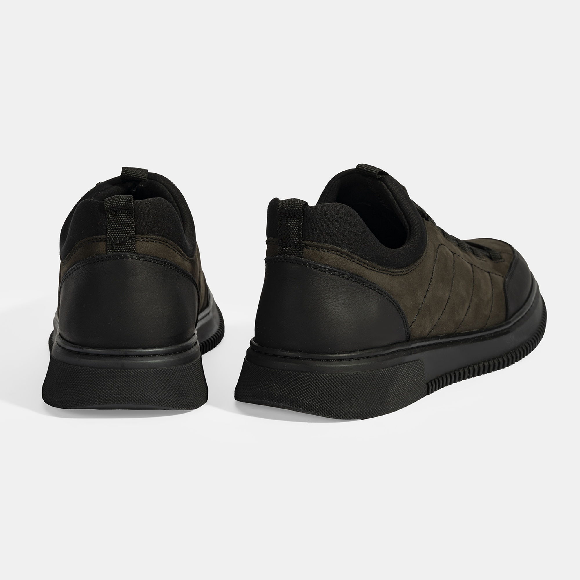 Erkek Siyah DesaComfort Bağcıklı Nubuk Deri Günlük Ayakkabı