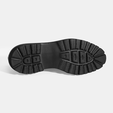  Erkek Siyah Bağcıklı Deri Klasik Ayakkabı