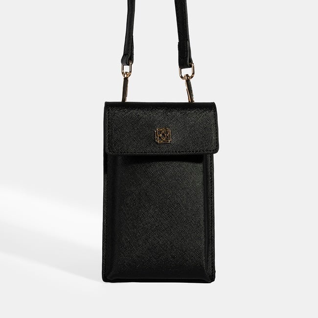  Kadın Siyah Çapraz Telefon Çantası