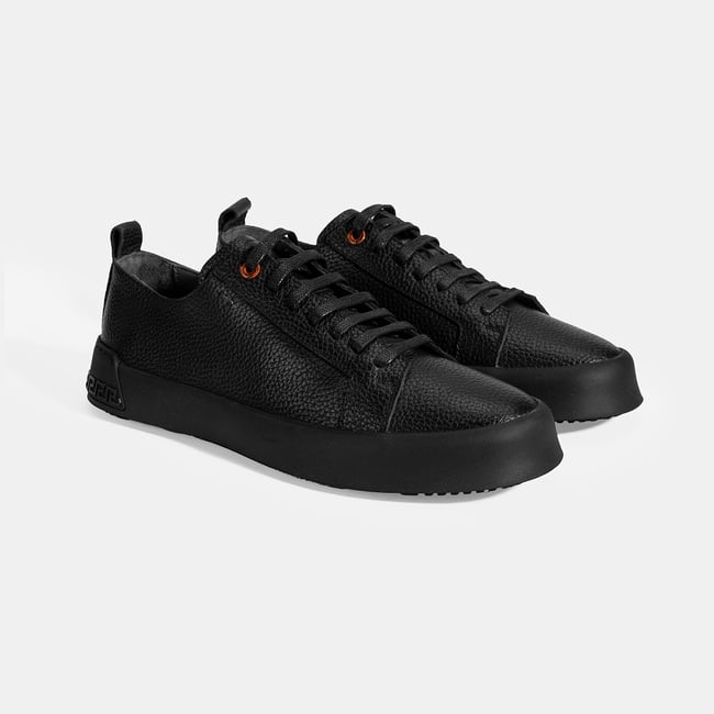  Erkek Siyah Bağcıklı Deri Günlük Ayakkabı