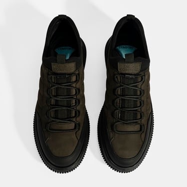  Erkek Siyah DesaComfort Bağcıklı Nubuk Deri Günlük Ayakkabı