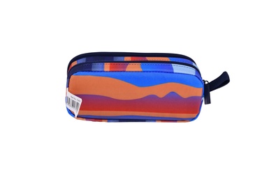  Erkek Çocuk Mavi Kamuflaj Desenli Benetton Yazılı Çift Bölme Kalem Kutusu