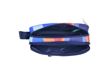  Erkek Çocuk Mavi Kamuflaj Desenli Benetton Yazılı Çift Bölme Kalem Kutusu