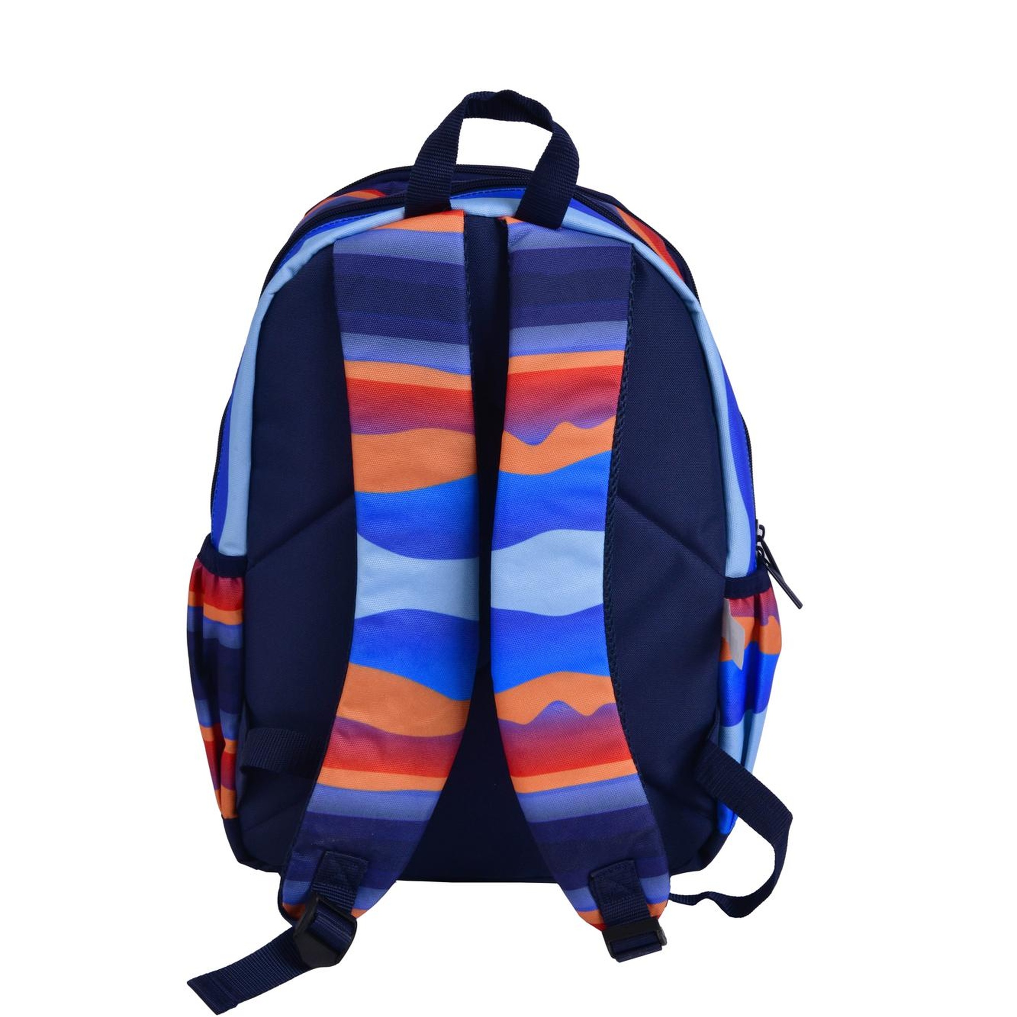 Erkek Çocuk Mavi Kamuflaj Desenli Benetton Yazılı Sırt Çantası