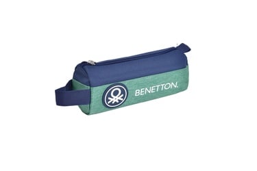  Erkek Çocuk Lacivert Benetton Yazılı ve Logolu Oval Kalem Kutusu