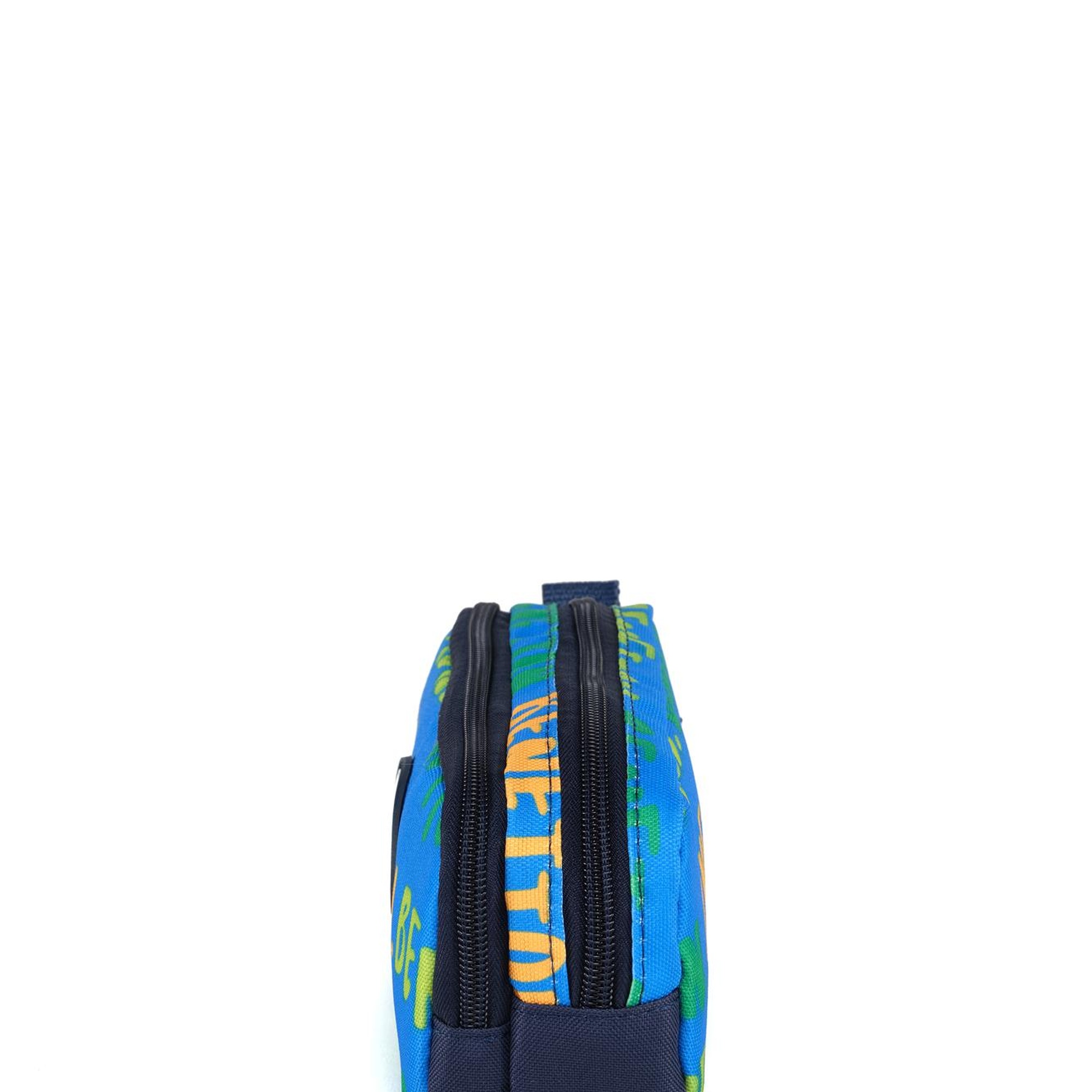 Erkek Çocuk Mavi Benetton Yazılı Çift Gözlü Kalem Kutusu