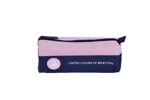 Kız Çocuk Pembe United Colors of Benetton Yazılı Oval Kalem Kutusu
