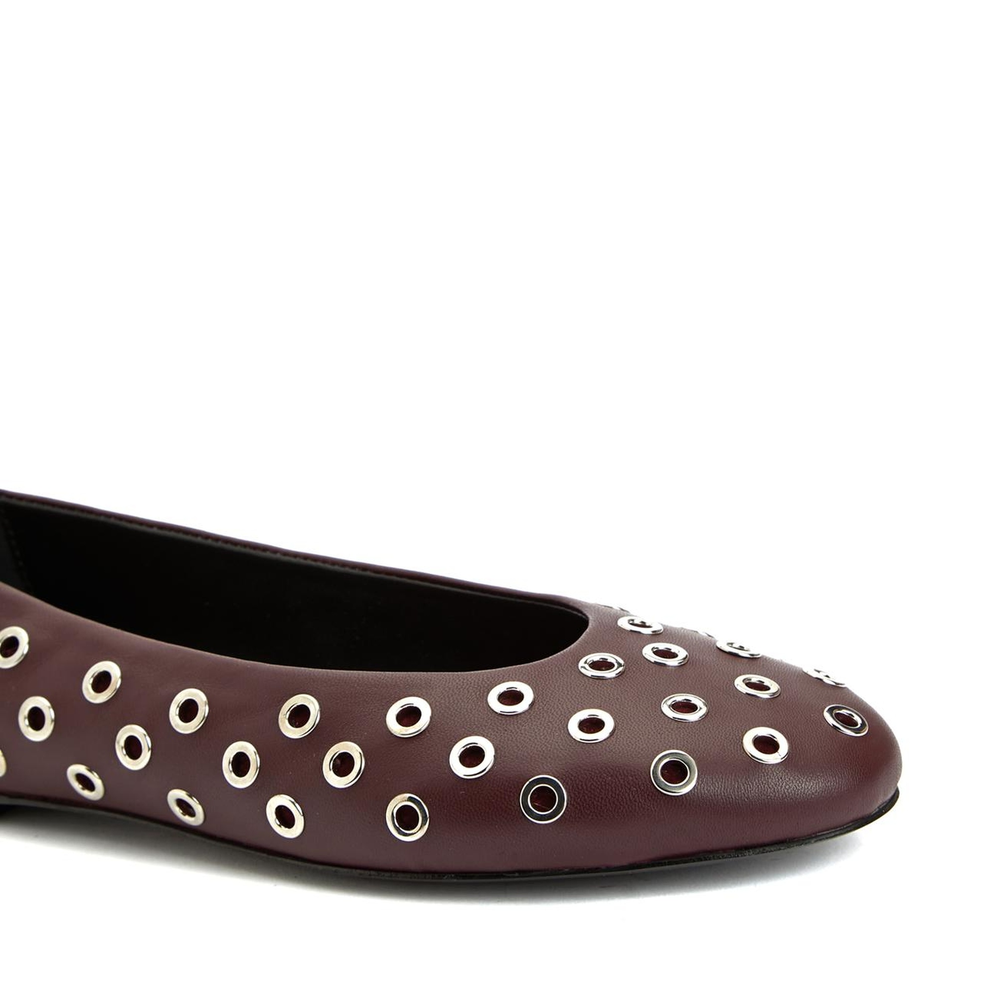 Network Kadın Bordo Deri Babet