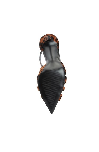  Network Kadın Leopar Desen Deri Sandalet